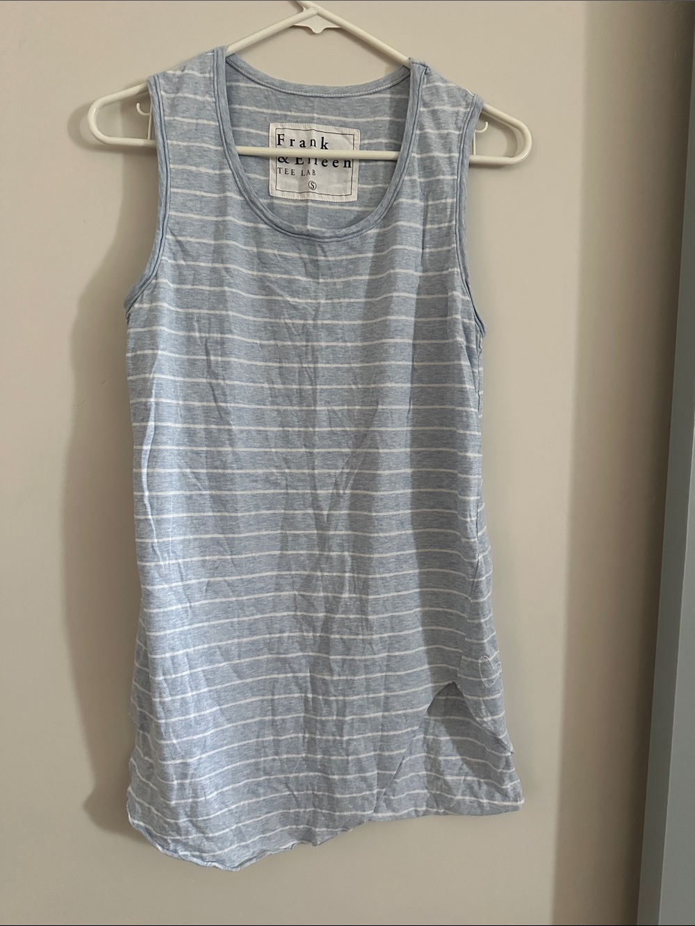Frank & Eileen Teelab asymmetrical tank tunic size S